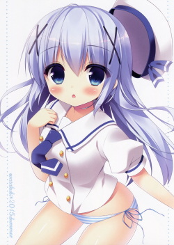 (C88) [Watakubi (Sasai Saji)] Chino-chan to Natsukaze (Gochuumon wa Usagi desu ka?) [Korean] [팀 아동복지부] page 3