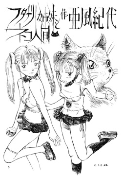 [Abyukyo Koubou (Akaze Kidai)] Futanari Shimai to Neko Ningen page 3