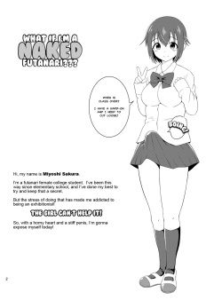 [Soramune (Yuzu Ramune)] Futanari Roshutsu JK desu ga? | What If I'm A Naked Futanari?? [English] [MisterJ167] [Digital] page 3