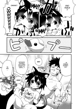 (COMITIA114) [Nikomutoko (Nabenco)] Roboneko ofuro mo issho [Spanish] [Avatar-kun] page 6