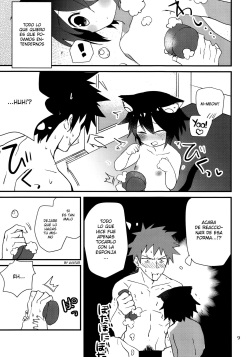 (COMITIA114) [Nikomutoko (Nabenco)] Roboneko ofuro mo issho [Spanish] [Avatar-kun] page 8