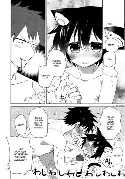 (COMITIA114) [Nikomutoko (Nabenco)] Roboneko ofuro mo issho [Spanish] [Avatar-kun] page 9