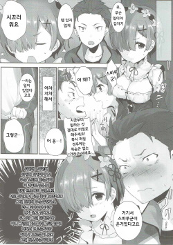 (C90) [Mataro (Mataro)] Rem no Ecchi na Nayami o Kaiketsu shitekudasai (Re：Zero kara Hajimeru Isekai Seikatsu) [Korean] page 5