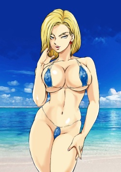 [Macaroni Ring (Kugayama Hodai)] Eromizugi! Vol. 1 Hitozuma Ningen 18-gou (Dragon Ball Z) page 8