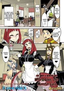 [Kuroshiki] Mon Cafe Yori Ai o Kominute | With Love, the Monster Cafe (Bessatsu Comic Unreal Monster Musume Paradise Vol. 4) [Spanish] ~XxJova12xX~ [Colorized] [Decensored] [Digital] page 1