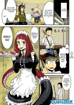 [Kuroshiki] Mon Cafe Yori Ai o Kominute | With Love, the Monster Cafe (Bessatsu Comic Unreal Monster Musume Paradise Vol. 4) [Spanish] ~XxJova12xX~ [Colorized] [Decensored] [Digital] page 3