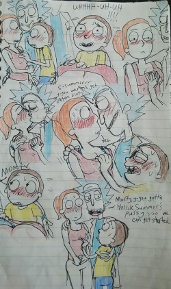 [Stickyickysmut] Intergenerational Sandwhich (Rick and Morty) page 3