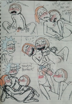 [Stickyickysmut] Intergenerational Sandwhich (Rick and Morty) page 8