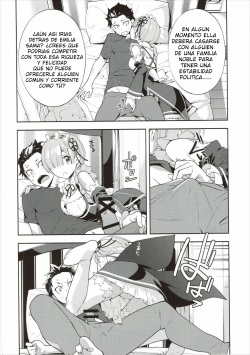 (C90) [Hapoi-Dokoro (Okazaki Takeshi)] CHOICE (Re:Zero kara Hajimeru Isekai Seikatsu) [Spanish] [Dawn no fansub] page 9