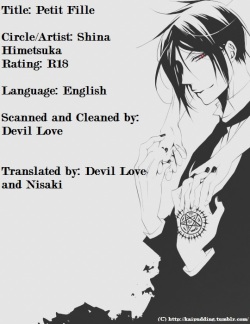 (HaruCC20) [Aria (Himetsuka Shina)] Petit Fille | Little Girl (Black Butler) [English] [Devil Love &amp; Nisaki] page 2