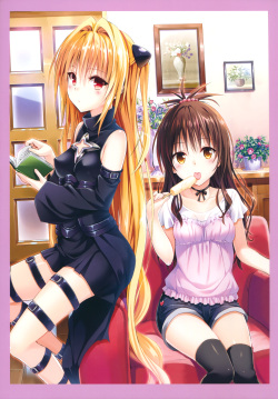 [Yabuki Kentaro] To Love-Ru -Trouble- Darkness Artbook Harem Gold page 8
