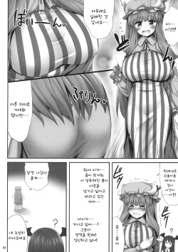 (C89) [Fukutsuu Okosu (Kaiou)] Kyonyuu Chara to Kashita Patchouli no Ero Hon | 거유 캐릭화 되버린 파츄리의 야한 책 (Touhou Project) [Korean] page 3