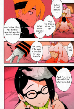 (C91) [Karakishi Youhei-dan Shinga (Sahara Wataru)] Konoha-don Yasaimashi (Boruto) [English] [SeekingEyes] [Colorized] [Incomplete] page 7