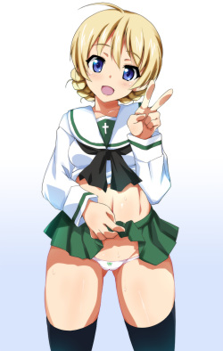 [Ouhashi] Dar-sama. (Girls und Panzer) page 1