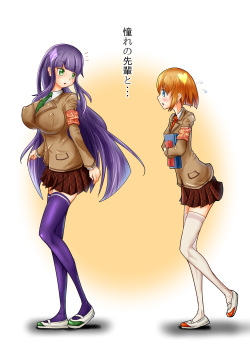 [Zakkin Kougyou (Zakkin)] Akogare no Senpai to... ~Futanari Hen~ [Digital] page 3