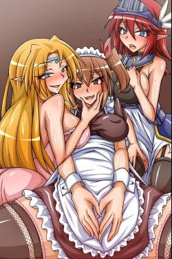 [MC] Elf Ochi Biyaku de Semen Tairyou Matsuri! Futanari Onna ni Hamehame Seitenka de Musume-ka Shichatte Renzoku Zecchou page 2