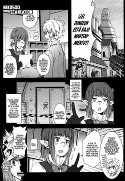 (FF26) [Nikoushikou (Nekosaki Aoi)] What Should I Do When the Dungeon is Under Maintenance? (Dungeon ni Deai o Motomeru no wa Machigatteiru Darou ka) [Spanish] [Neko500] page 4