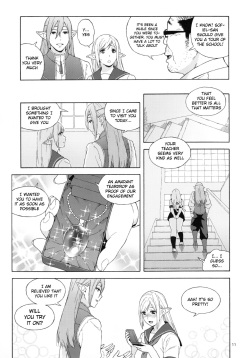 (C90) [666PROTECT (Jingrock)] Tenkousei JK Elf 2 -Kegasareta Konyaku no Akashi- [English] {doujins.com} page 10