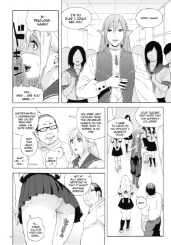 (C90) [666PROTECT (Jingrock)] Tenkousei JK Elf 2 -Kegasareta Konyaku no Akashi- [English] {doujins.com} page 9