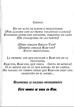 (C91) [Hapoi-Dokoro (Okazaki Takeshi)] CHOICE 2 (Re:Zero kara Hajimeru Isekai Seikatsu) [Spanish] [Anime translation GsV] page 3