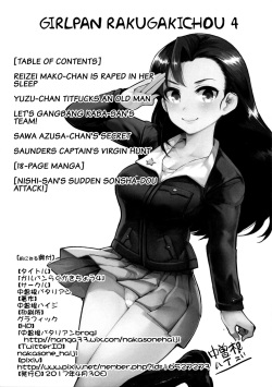 (COMIC1☆11) [Nakasone Battalion (Nakasone Haiji)] GirlPan Rakugakichou 4 (Girls und Panzer) [English] {doujins.com} page 2